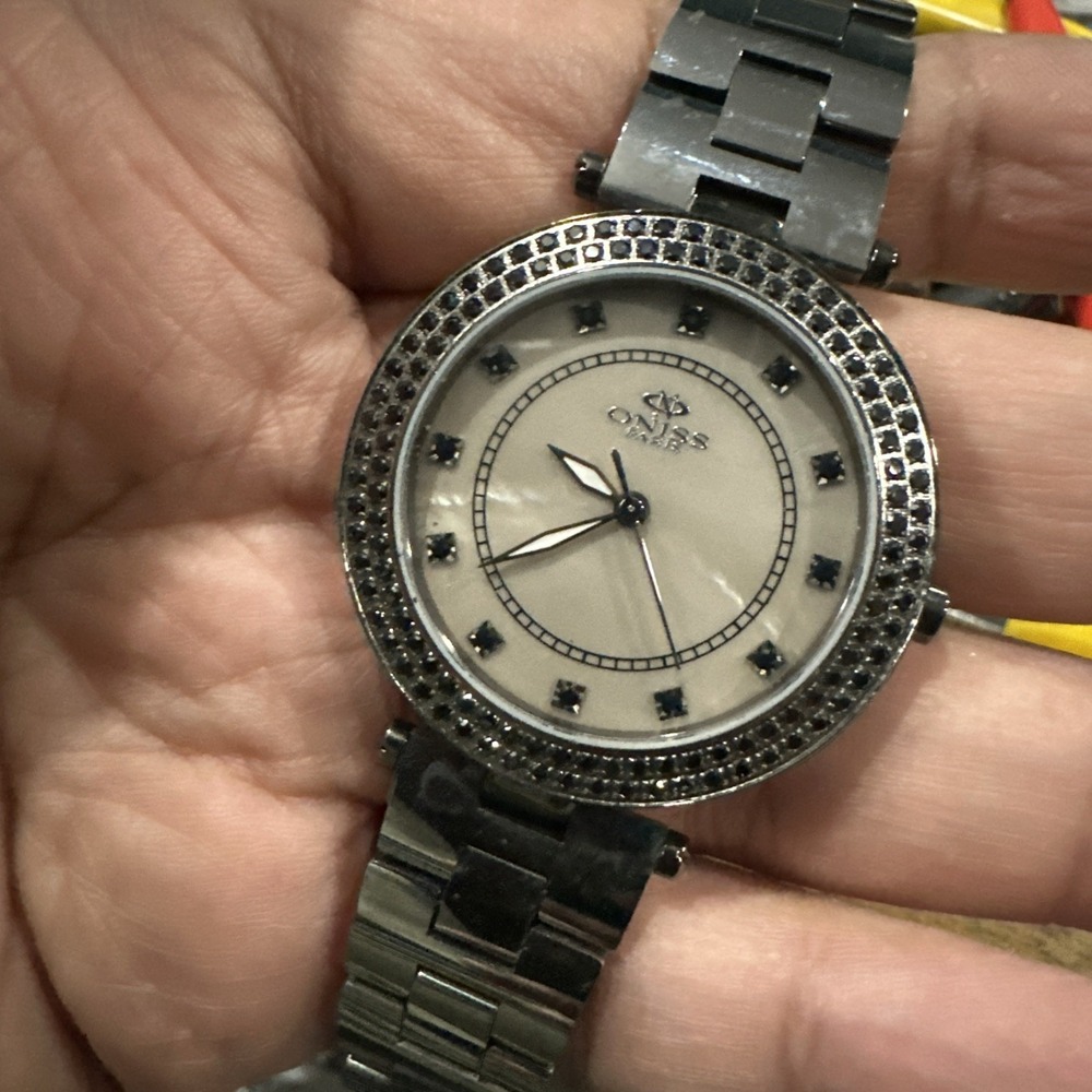 Working Oniss Paris ON6203-BK ladies Tungsten Steel Luxury watch 36mm Fit 6.75in